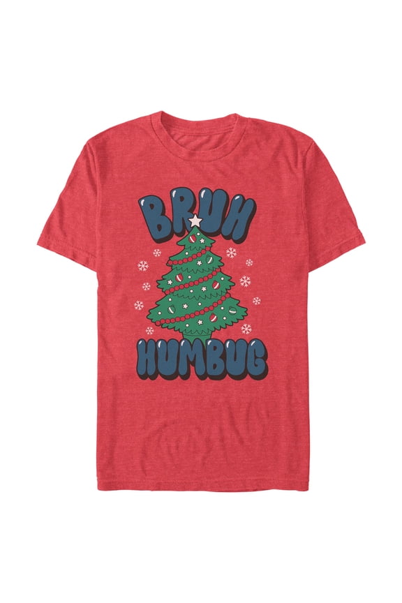 Mens Lost Gods Bruh Humbug Tree T Shirt