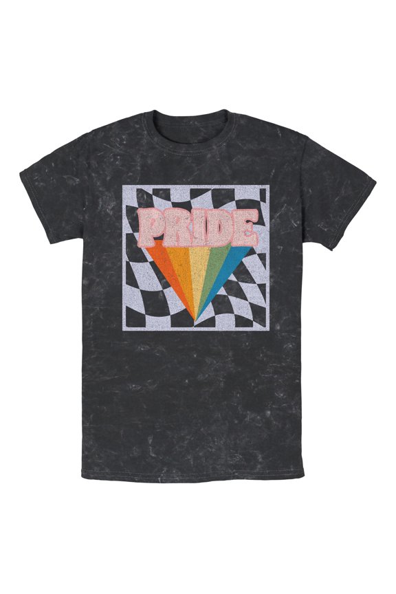 Mens Lost Gods Checkered Pride Logo T Shirt