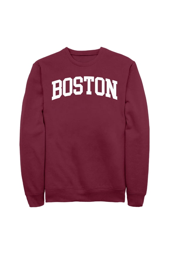 Mens Lost Gods Collegiate Boston Name Logo Sweatshirt
