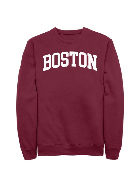 Mens Lost Gods Collegiate Boston Name Logo Sweatshirt