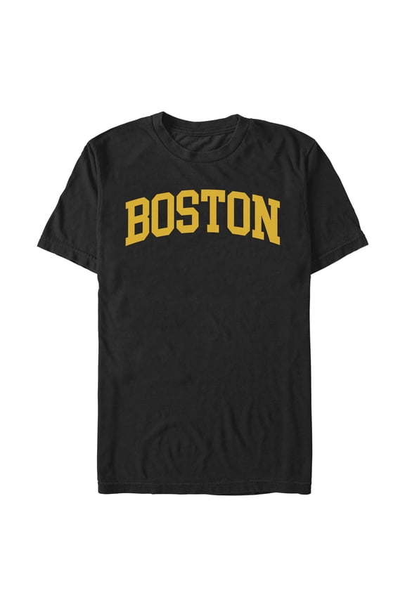 Mens Lost Gods Collegiate Boston Name Logo T Shirt