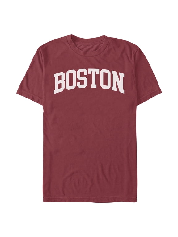 Mens Lost Gods Collegiate Boston Name Logo T Shirt