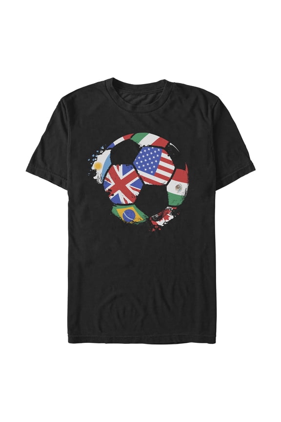Mens Lost Gods Country Flags Soccer Union T Shirt