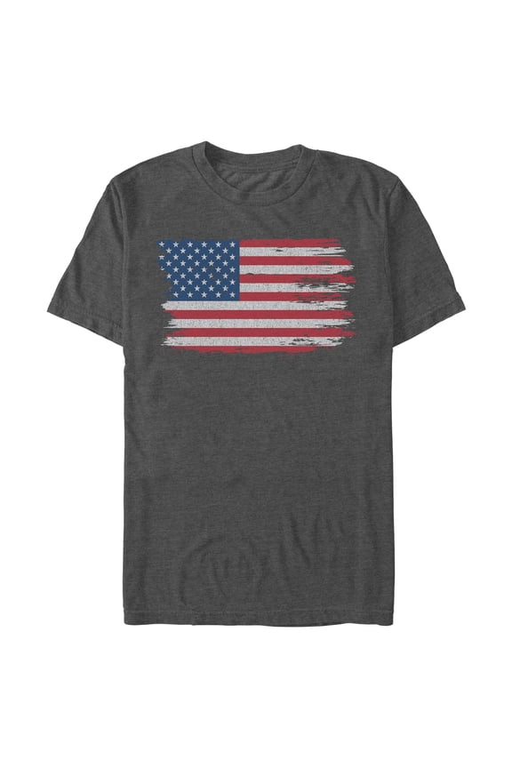 Mens Lost Gods Distressed Retro USA Flag T Shirt