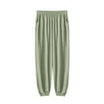 thumbnail image 1 of Mens Lounge Pants Elastic Waist Wide Leg Lounge Pants with Pocket Solid Color Trendy Casual Pajama Bottoms Army Green 2XL, 1 of 7