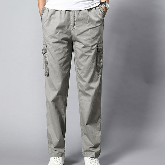 Mens Lounge Pants Men's Cotton And Linen Elastic Waist Blended Breathable Comfortable Soft Beach Casual Trousers Full Length Pants clothes under $25.00