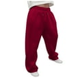 thumbnail image 1 of Mens Lounge Pants With Pockets Loose Sweatpants For Men Baggy Sweatpants Men Wide Leg Sweats Pants Loose Open Bottom Joggers with Pockets Y2k Tall Trousers Streetwear, 1 of 8
