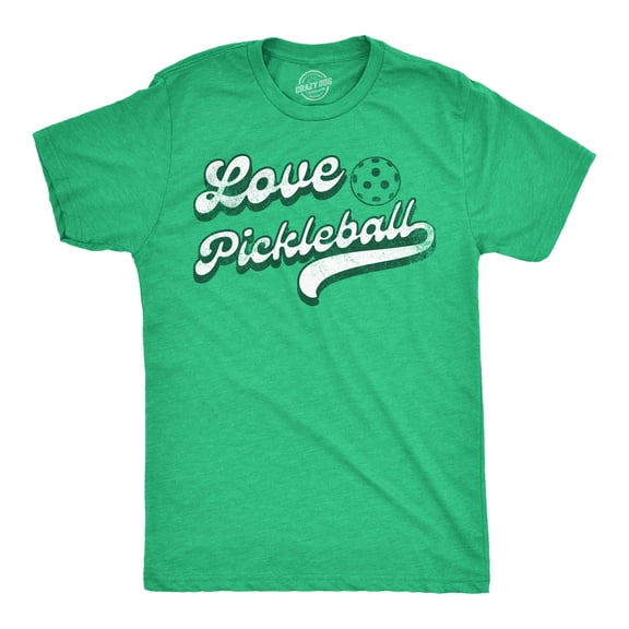 Mens Love Pickleball Funny T Shirt Pickle Ball Retro Graphic Tee for Men Graphic Tees