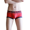 thumbnail image 1 of Mens Low Rise Sexy Colourway Contrast Boxer Briefs Comfortable Stretch Trunks Underwear Breathable Soft Lightweight Underpants, 1 of 3