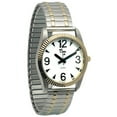 thumbnail image 1 of Mens Low Vision Watch- White Face w-Exp Band, 1 of 1