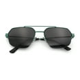 thumbnail image 1 of Mens Luxury Half Rim Metal Frame Rectangular Euro Fashion Sunglasses Green - Black, 1 of 7