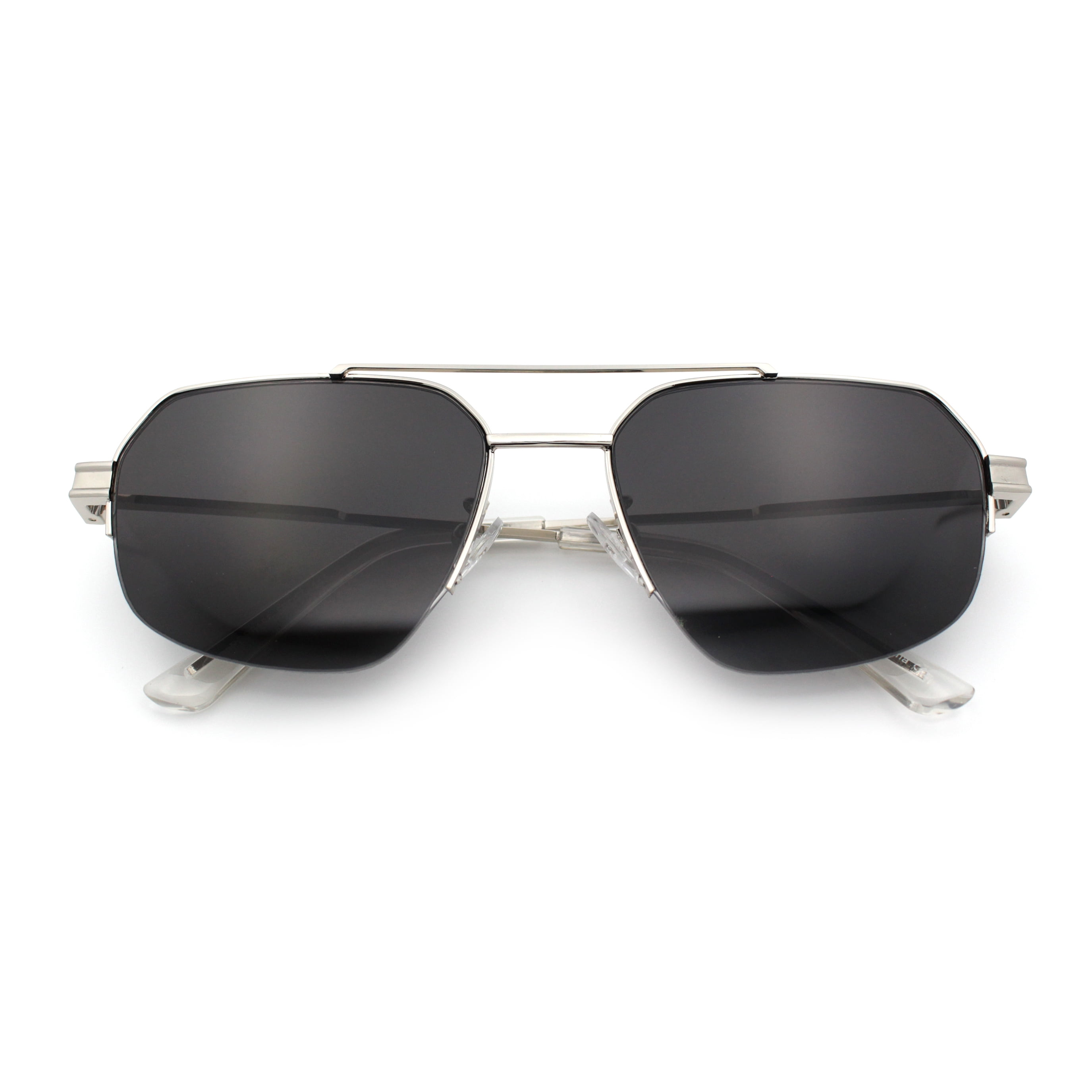 Luxury Half Rim Metal Rectangle Sunglasses UV400 Half Rim Rimless Style Rectangular Sunglasses Unisex Classic  main image 4