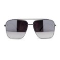 thumbnail image 1 of Mens Luxury Rimless Euro Style Mafia Metal Rim Rectangle Sunglasses Gunmetal - Silver Mirror, 1 of 4