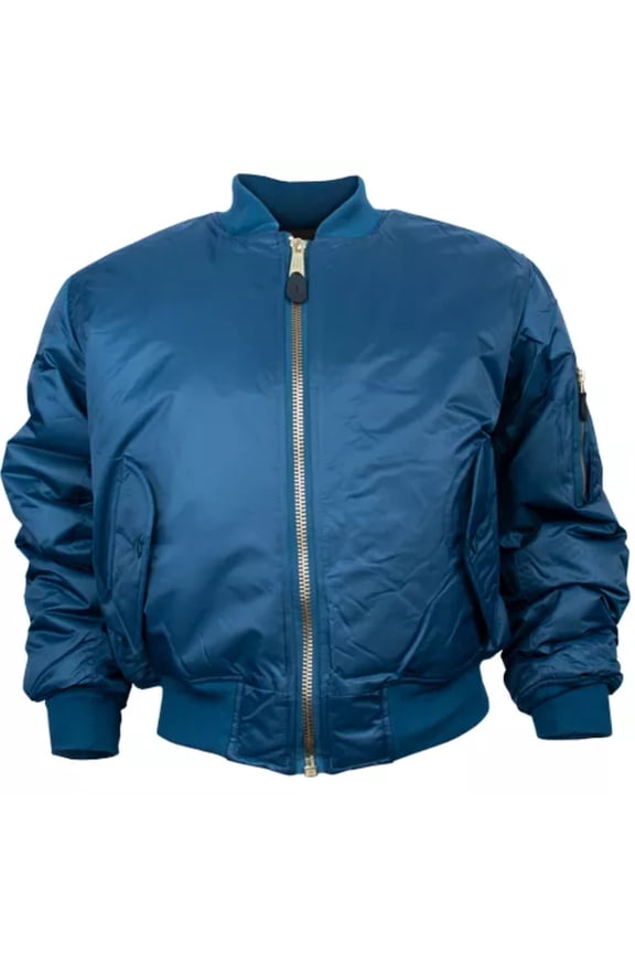 Mens MA-1 Flight Jacket, Navy, 3XL 099598066147