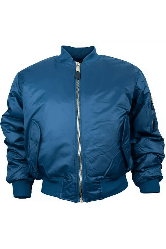 Mens MA-1 Flight Jacket, Navy, L 099598036140