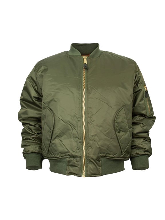 Mens MA-1 Flight Jacket, Sage, 4XL 099598076016