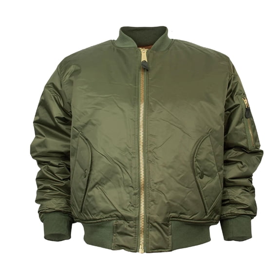 Mens MA-1 Flight Jacket, Sage, XL 099598046019
