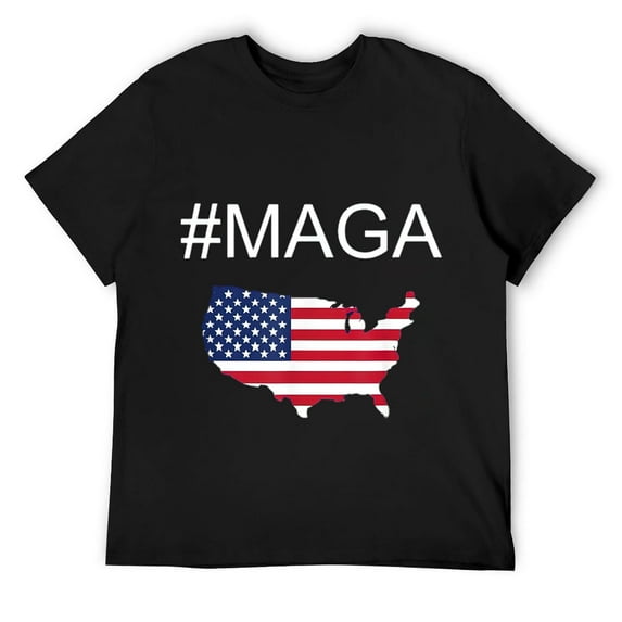 Mens #MAGA T-shirt Black X-Large