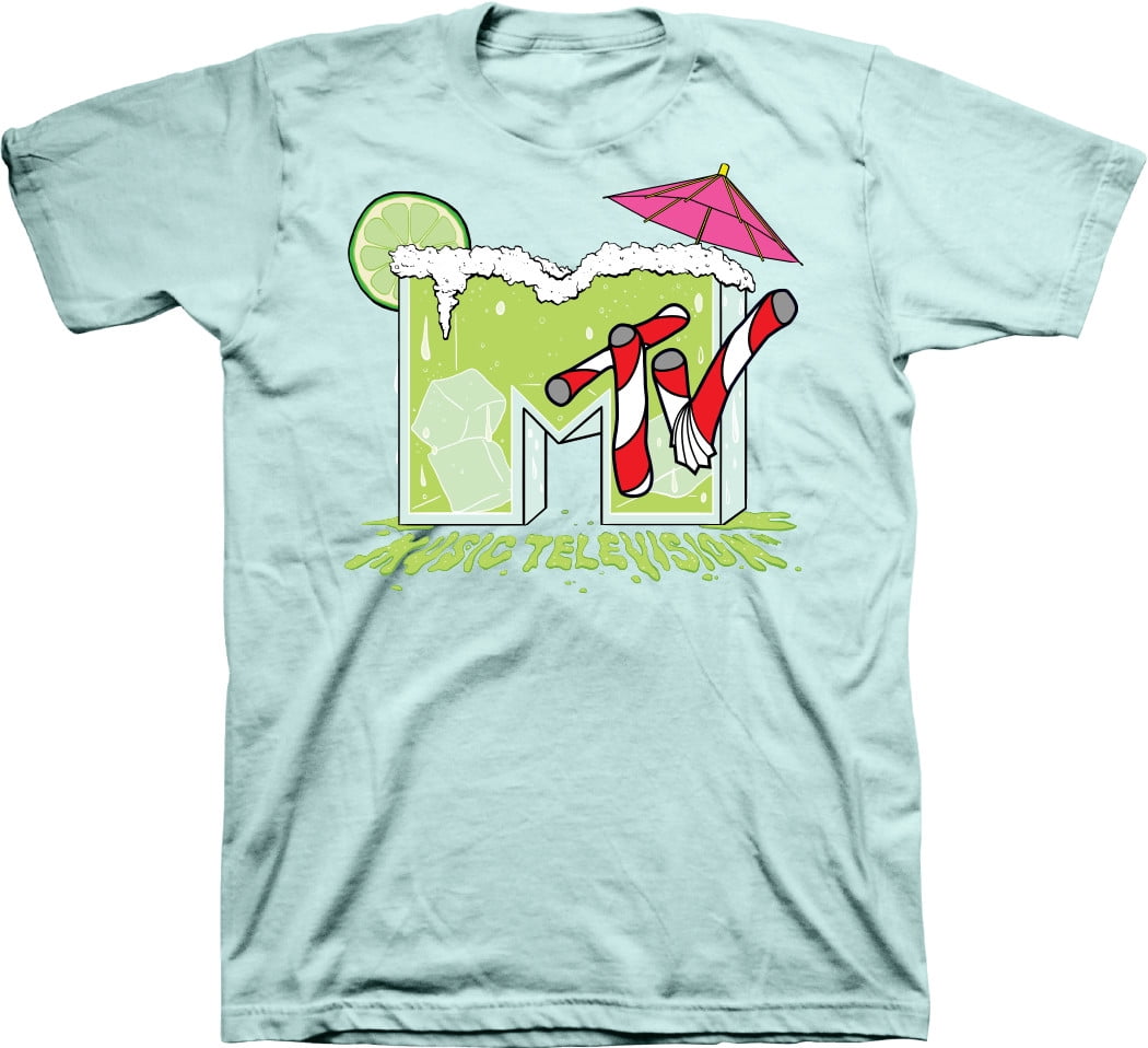 New MTV Retro Graphic Tee est 1981 Stripe 100% Cotton - L ^^^