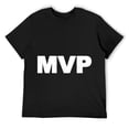 thumbnail image 1 of Mens MVP novelty Most Valuable Player T-Shirt Black, 1 of 5
