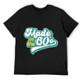 thumbnail image 1 of Mens Made In The 60's Graphic Distressed Born In 60s Gift T-Shirt Black S, 1 of 5
