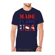 Mens Made in USA Short-Sleeve T-Shirt - Navy - Large