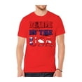 thumbnail image 1 of Mens Made in USA Short-Sleeve T-Shirt - Red - X-Large, 1 of 1