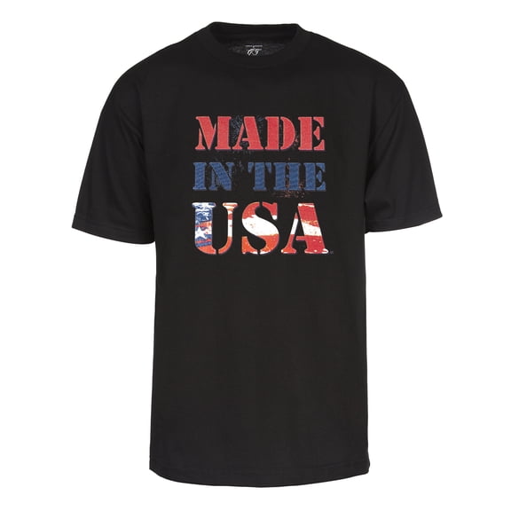 Mens Made in the USA Patriot Short-Sleeve T-Shirt - Black - Small
