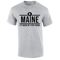 thumbnail image 1 of Mens Maine Tshirt Maine It's Where My Story Begins Short Sleeve T-shirt-Sports Grey-xxxl, 1 of 1