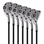 Men s Majek MX4 Hybrid Iron Set, which Includes #4, 5, 6, 7, 8, 9, PW Senior Flex Right Handed Utility  A  Flex Clubs