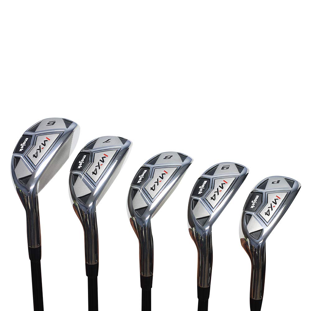Mens Majek MX4 Hybrid Iron Set, which Includes: #6, 7, 8, 9, PW Senior Flex Right Handed Utility A Flex Clubs - image 1 of 9