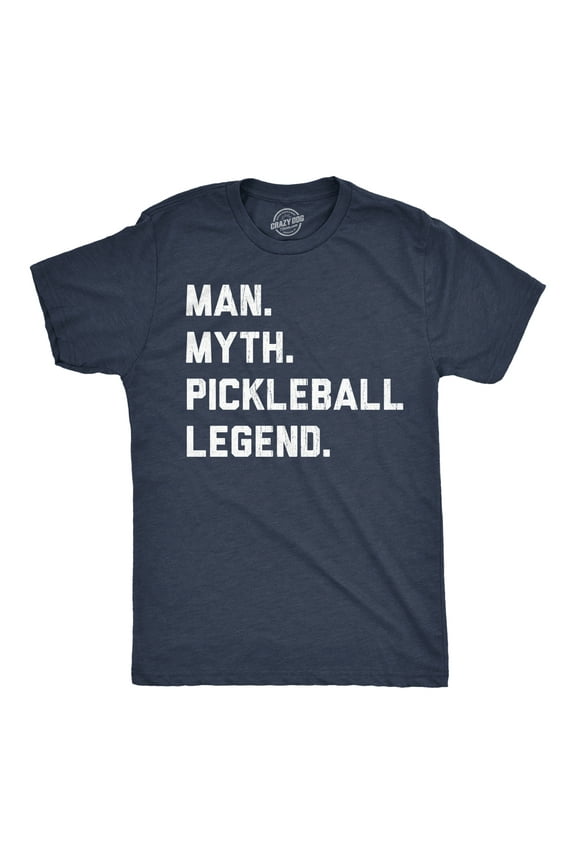 Mens Man Myth Pickleball Legend T Shirt Funny Legendary Pickle Ball Player Tee for Guys Graphic Tees