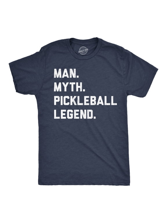 Mens Man Myth Pickleball Legend T Shirt Funny Legendary Pickle Ball Player Tee for Guys Graphic Tees
