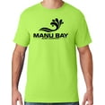 thumbnail image 1 of Mens Manu Bay Surf Company BLACK LOGO T-shirt, 3XL Neon Green, 1 of 2