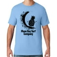 thumbnail image 1 of Mens Manu Bay Surf Company BLACK SURFING PINEAPPLE T-shirt, 2XL Light Blue, 1 of 2