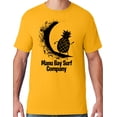 thumbnail image 1 of Mens Manu Bay Surf Company BLACK SURFING PINEAPPLE T-shirt, 5XL Gold, 1 of 2