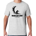 thumbnail image 1 of Mens Manu Bay Surf Company BLACK WAVE T-shirt, 2XL Ash Grey, 1 of 2