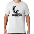 thumbnail image 1 of Mens Manu Bay Surf Company BLACK WAVE T-shirt, Small White, 1 of 2