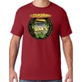 thumbnail image 1 of Mens Manu Bay Surf Company CIRCLE SURFING T-shirt, 2XL Crimson Red, 1 of 3