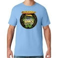 thumbnail image 1 of Mens Manu Bay Surf Company CIRCLE SURFING T-shirt, 2XL Light Blue, 1 of 3