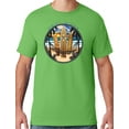 thumbnail image 1 of Mens Manu Bay Surf Company JUST CHILL SURFING T-shirt, Large Kiwi Green, 1 of 3