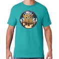 thumbnail image 1 of Mens Manu Bay Surf Company JUST CHILL SURFING T-shirt, Medium Jade, 1 of 3