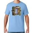 thumbnail image 1 of Mens Manu Bay Surf Company SURF LIGHTHOUSE T-shirt, Large Light Blue, 1 of 3