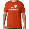 thumbnail image 1 of Mens Manu Bay Surf Company WHITE LOGO T-shirt, Large Burnt Orange, 1 of 2