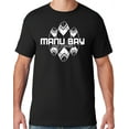 thumbnail image 1 of Mens Manu Bay Surf Company WHITE SURFBOARDS T-shirt, Small Black, 1 of 2