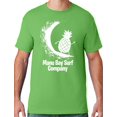thumbnail image 1 of Mens Manu Bay Surf Company WHITE SURFING PINEAPPLE T-shirt, 5XL Kiwi Green, 1 of 2