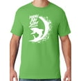 thumbnail image 1 of Mens Manu Bay Surf Company WHITE SURFING SHARK T-shirt, Medium Kiwi Green, 1 of 2