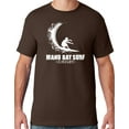 thumbnail image 1 of Mens Manu Bay Surf Company WHITE WAVE T-shirt, XL Chocolate Brown, 1 of 2