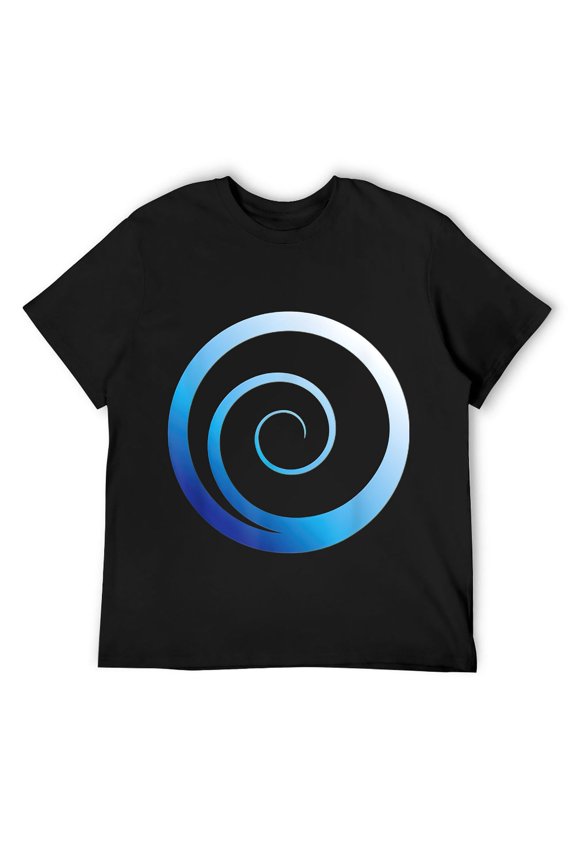 Mens Maori Koru Spiral Ocean Wave New Zealand Symbolism Kiwi Surf T-Shirt Black L
