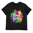 thumbnail image 1 of Mens Mardi Gras Fat Tuesday New Orleans Mobile Carnival Parade T-Shirt Black 3XL, 1 of 5